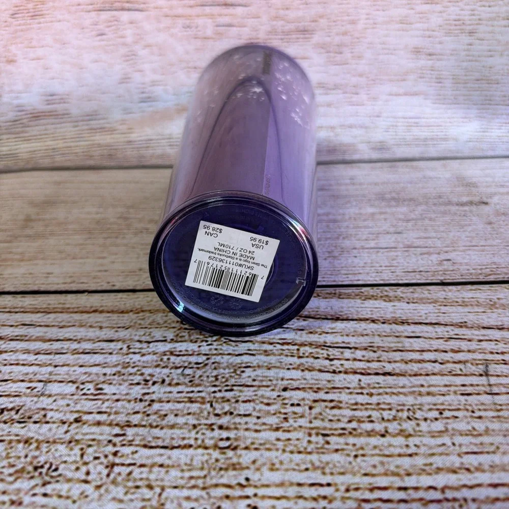Starbucks Halloween 2022 Purple Glow In The Dark Eyes Stars Cold Cup Tumbler